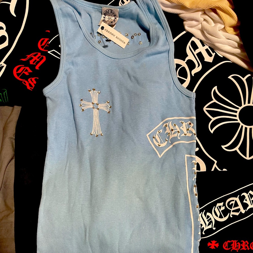 CHROME HEARTS WOMENS TANK TOP SIZE (Large)